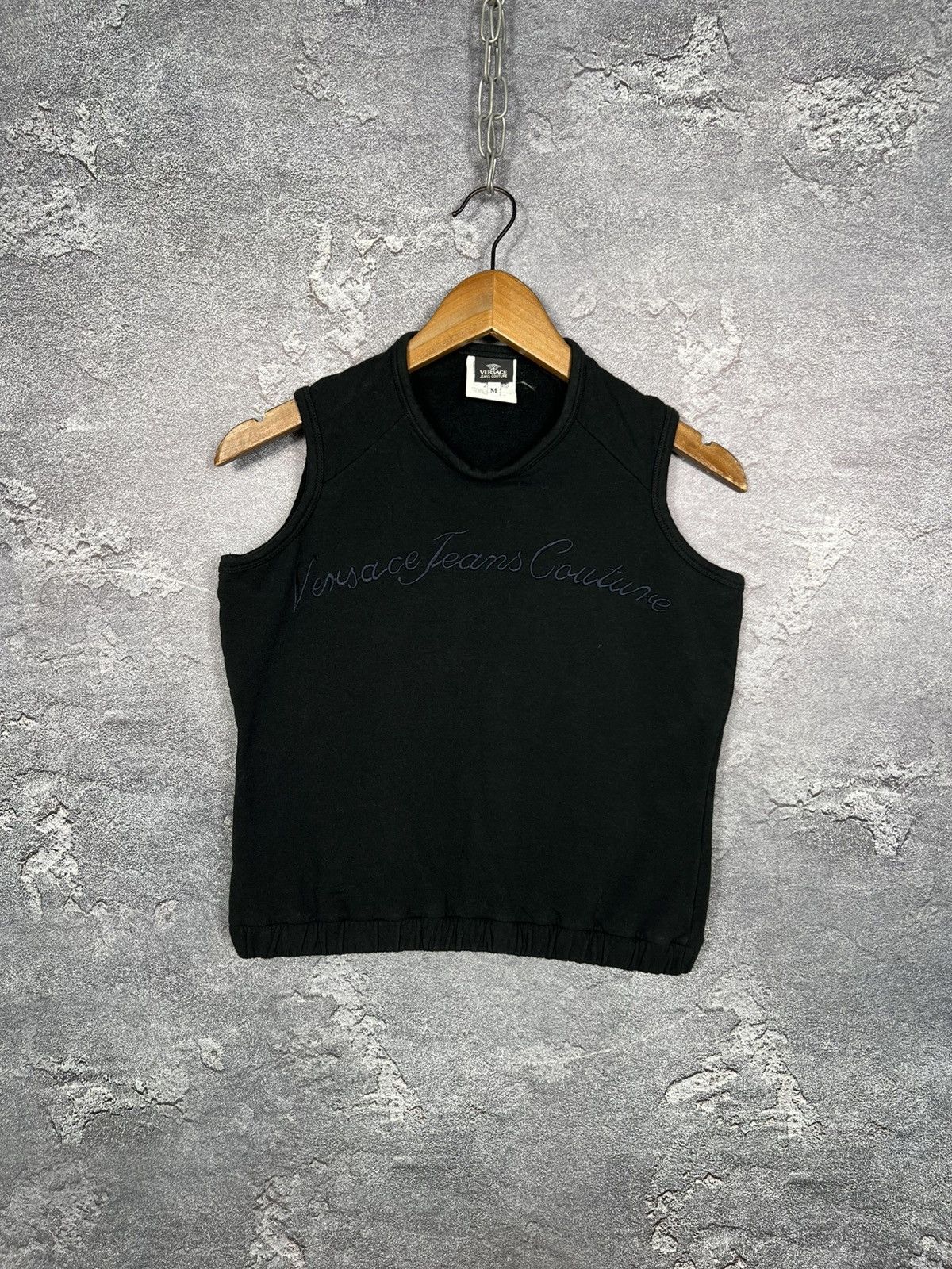 Versace Jeans Couture Vintage Versace Jeans Couture Big Logo Cotton Vest Tank Top Size M / US 6-8 / IT 42-44 - 1 Thumbnail