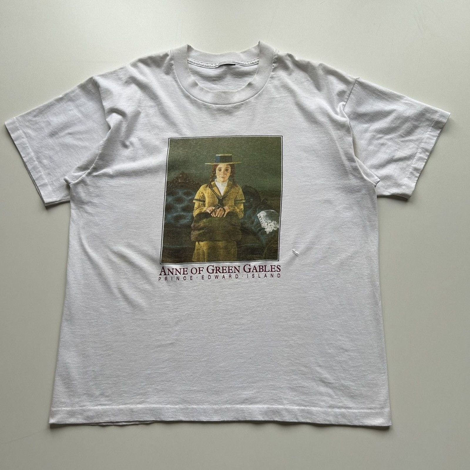 Vintage 90s Anne Of Green Gables Art Graphic T Shirt XL Rare