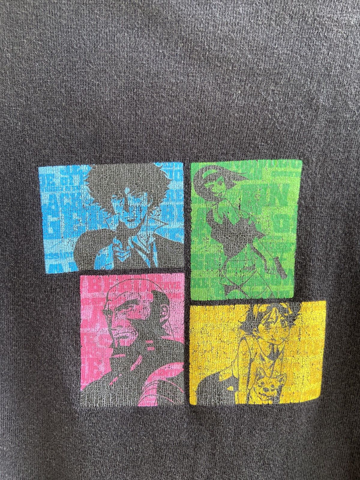 Vintage Thrashed Faded Vintage Cowboy Bebop t shirt Size US L / EU 52-54 / 3 - 3 Thumbnail