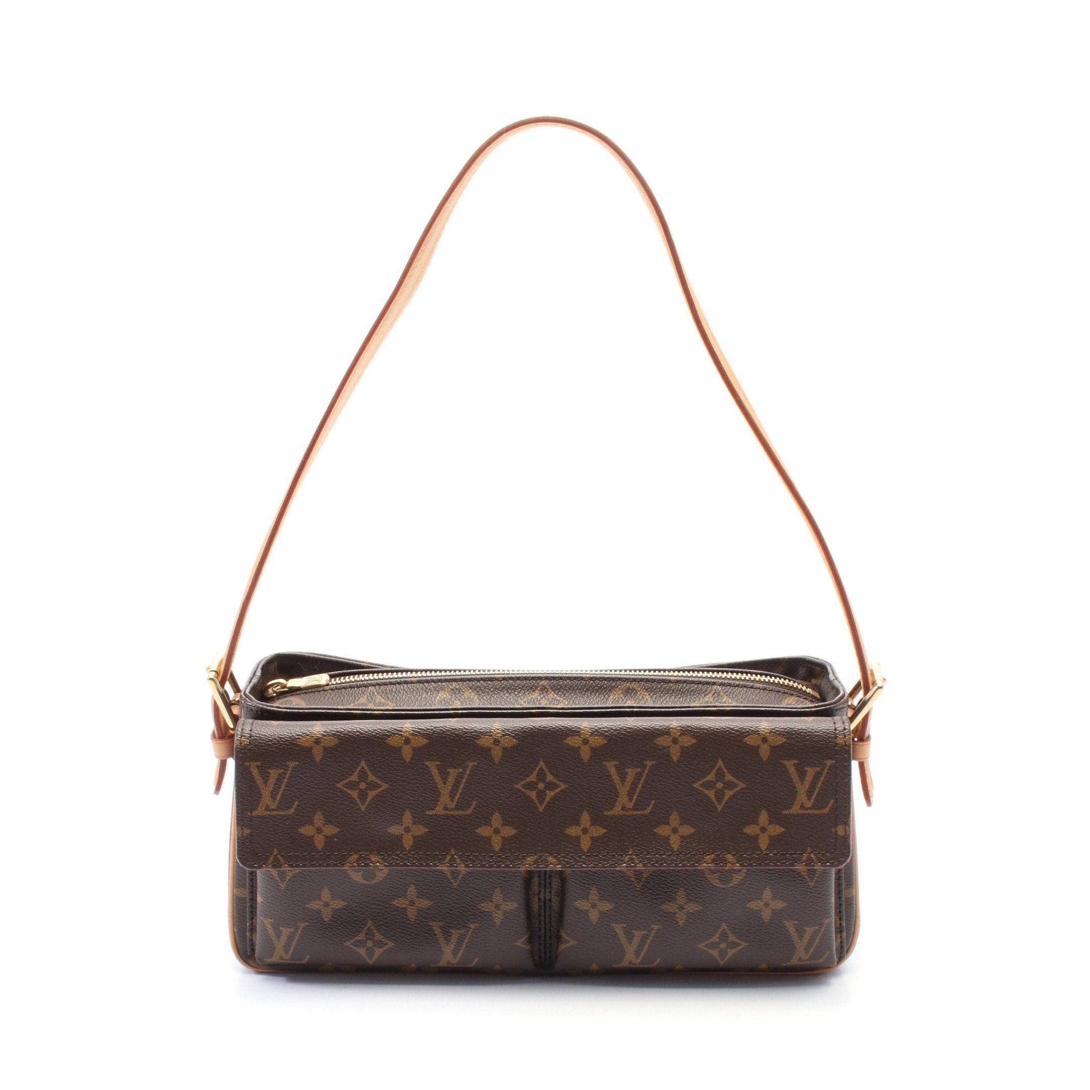 Louis Vuitton Louis Vuitton Vivacite Mm Monogram Shoulder Bag Leather Brown Size ONE SIZE - 1 Thumbnail