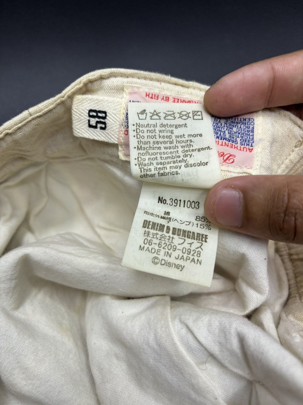 Undercover DENIM DUNGAREE HAT VINTAGE MICKEY FLAG Size ONE SIZE - 10 Thumbnail