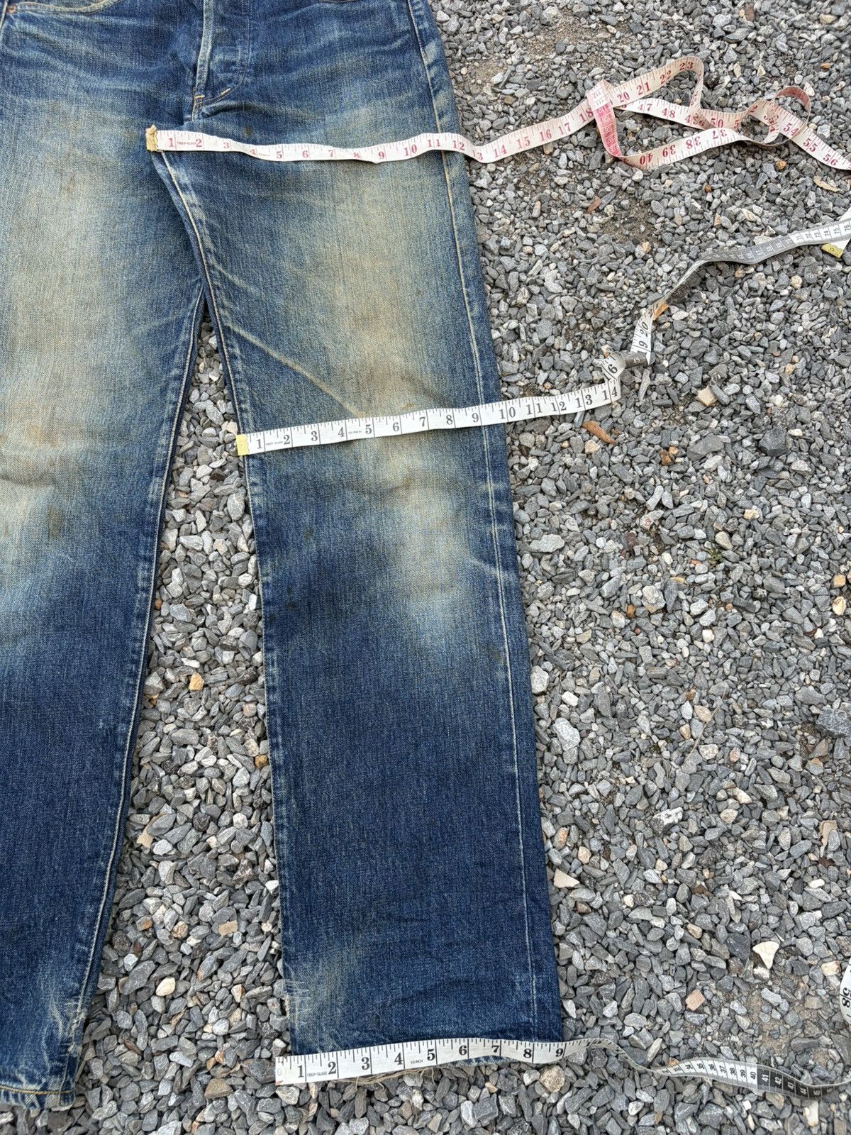 Kapital VINTAGE LEVIS 503B BIG E SELVEDGE RUSTY DISTRESSED DENIM Size US 32 / EU 48 - 20 Thumbnail