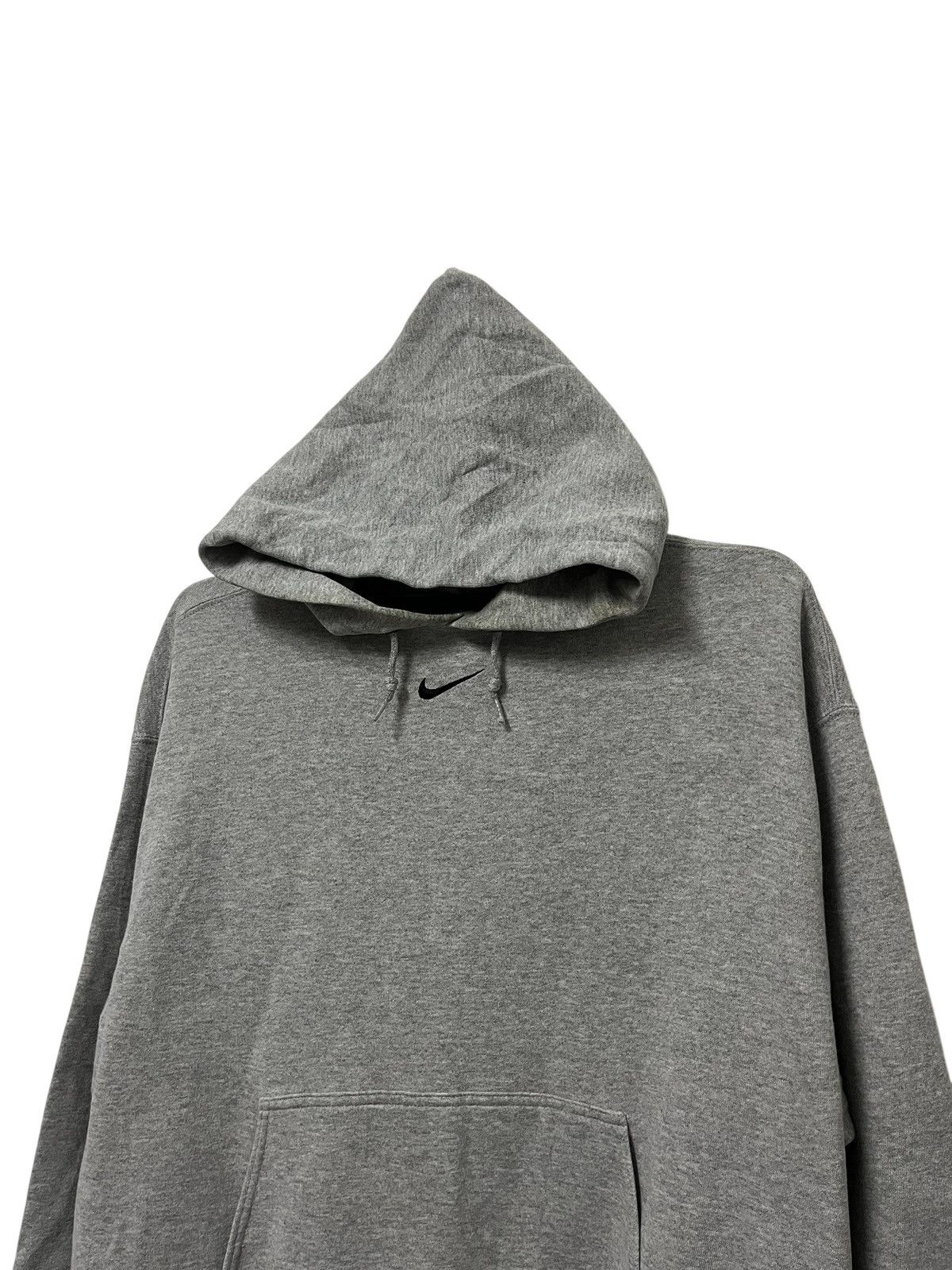 Nike 🔥Vtg 90s Nike Centre Swoosh Hoodie Grey Size US L / EU 52-54 / 3 - 3 Thumbnail