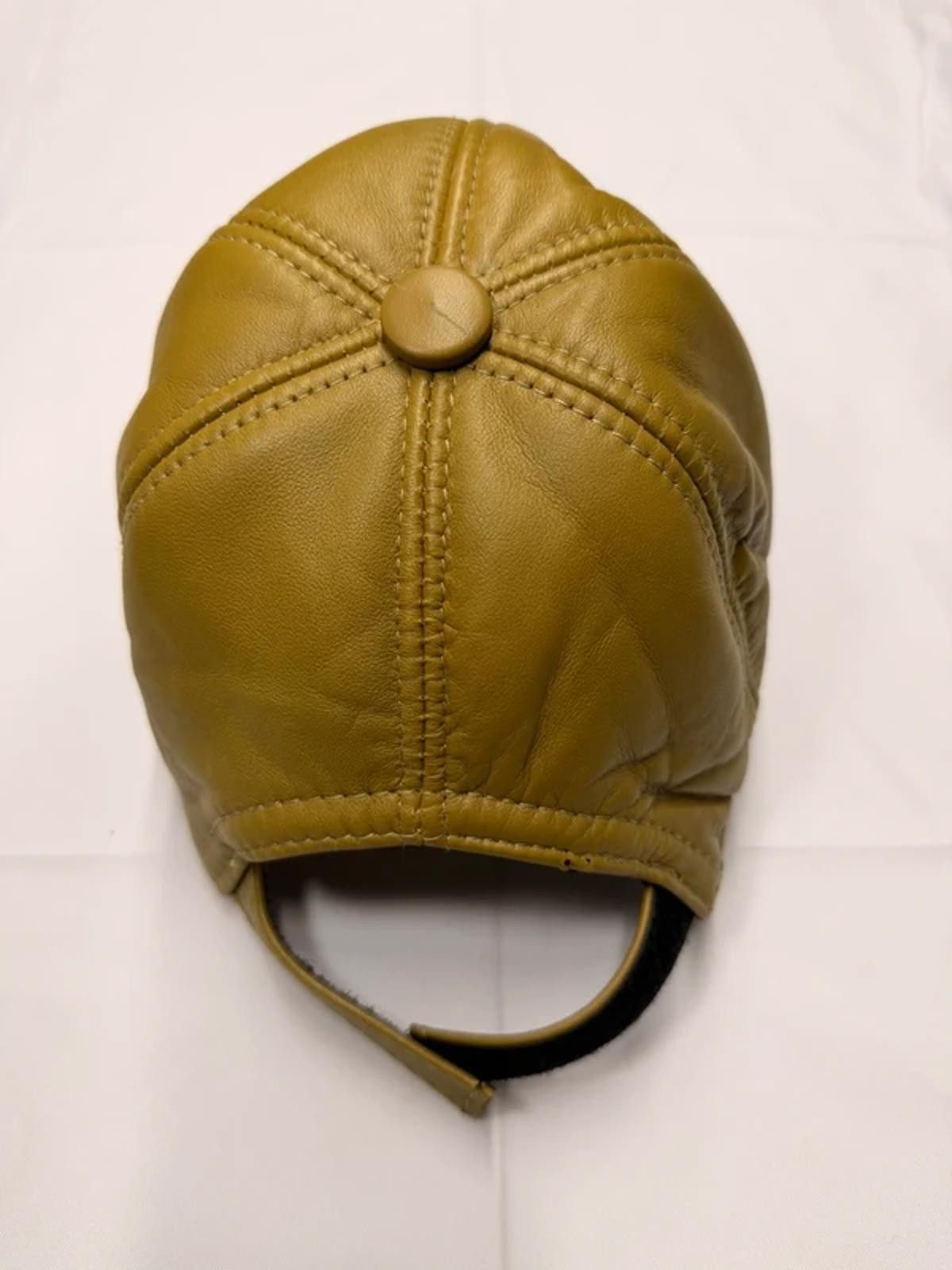 Other NEW Mustard Leather Baseball Cap - Premium Hat #018 Size ONE SIZE - 4 Thumbnail