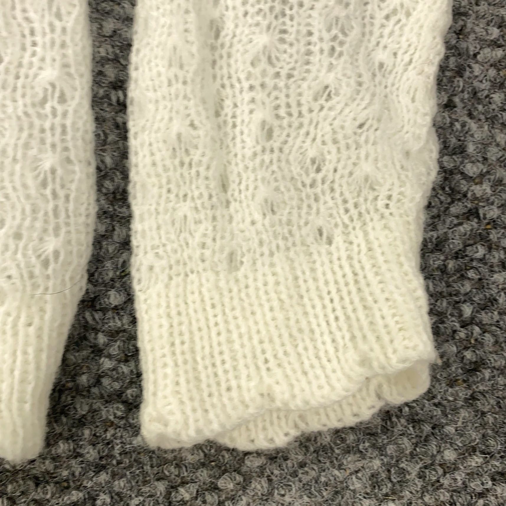 Vintage VINTAGE Acrilan Cardigan Womens Small White Knit Sweater Nylon Lined 60s 70s Size S / US 4 / IT 40 - 4 Thumbnail