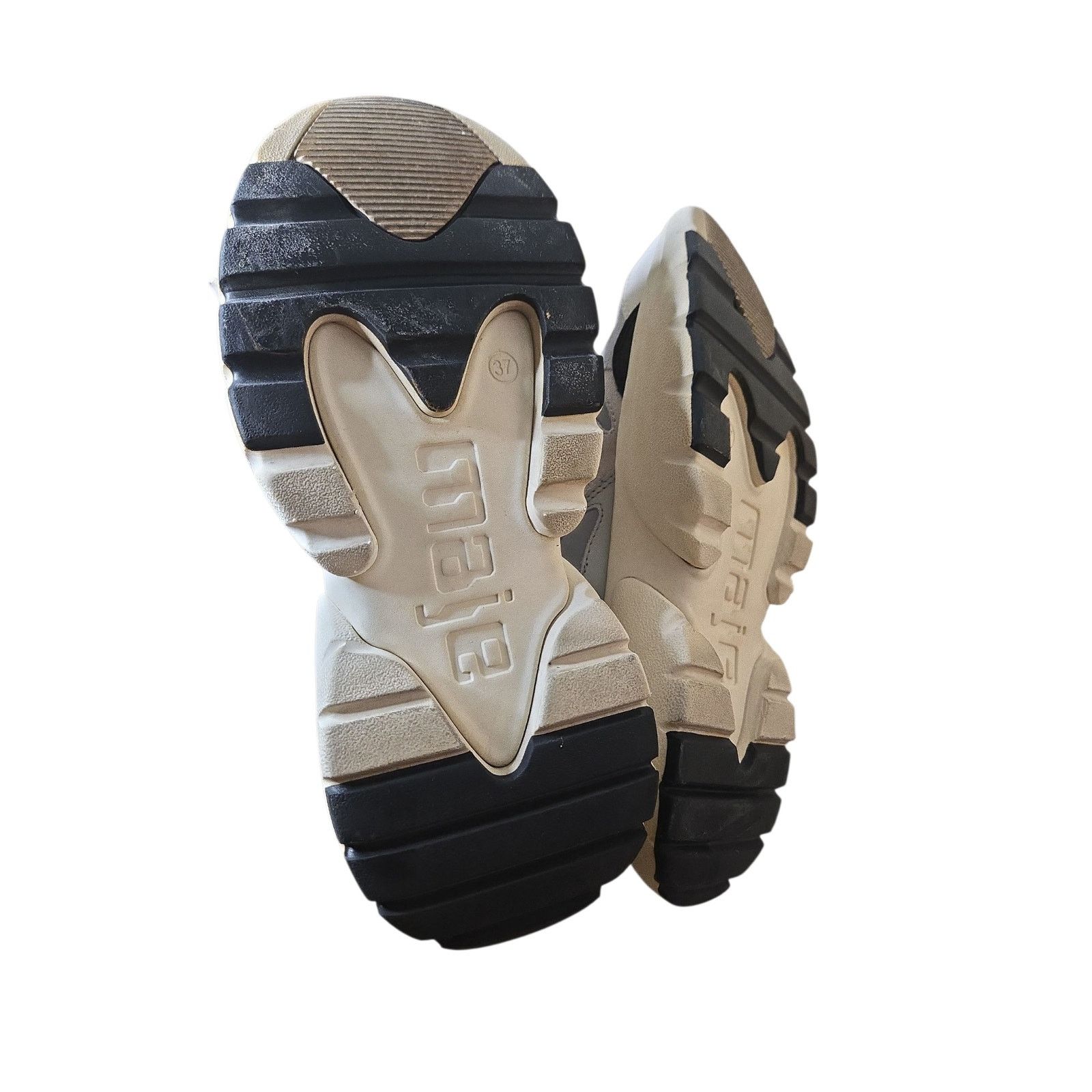 Maje Maje Panel Leather Mesh and Suede Sneakers Size 37 Size US 6 / IT 36 - 7 Thumbnail