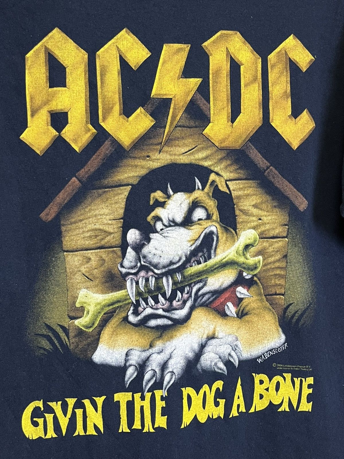 AC/DC VTG AC/DC GIVEN THE DOG A BONE 2009 W.A.BENSCOTER T SHIRT Size US XL / EU 56 / 4 - 3 Thumbnail