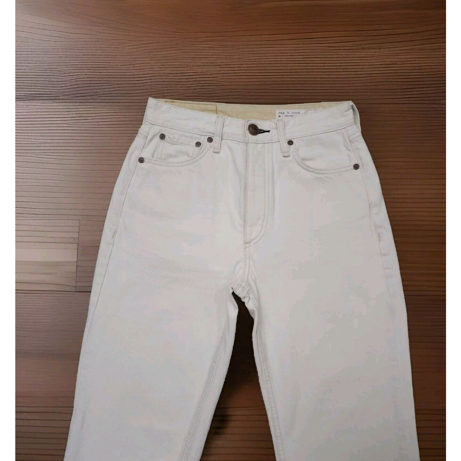 Rag & Bone Rag & Bone Alex High-Rise Straight Jeans Dark Wash Designer Size 24" / US 00 / IT 34 - 3 Thumbnail