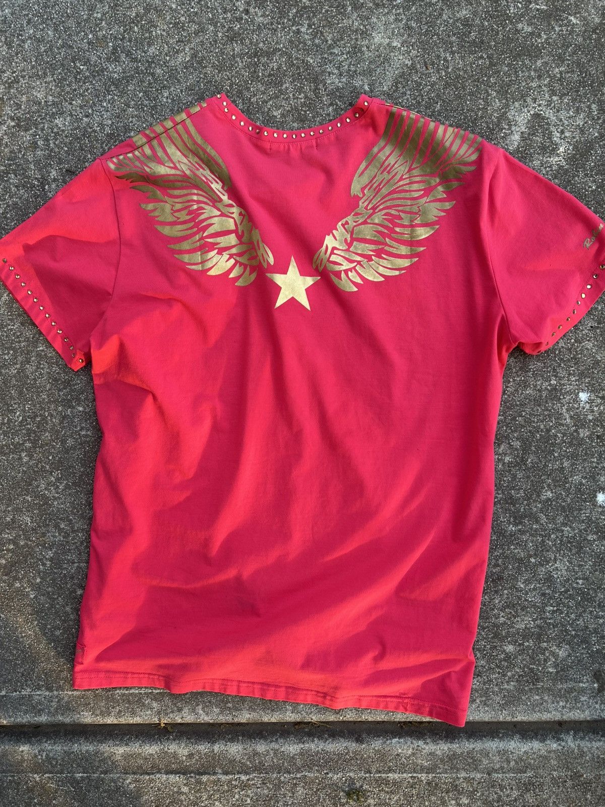 Robins Jeans Robin’s Jean Red Wing Graphic Studded Tee Vintage Size US M / EU 48-50 / 2 - 4 Thumbnail