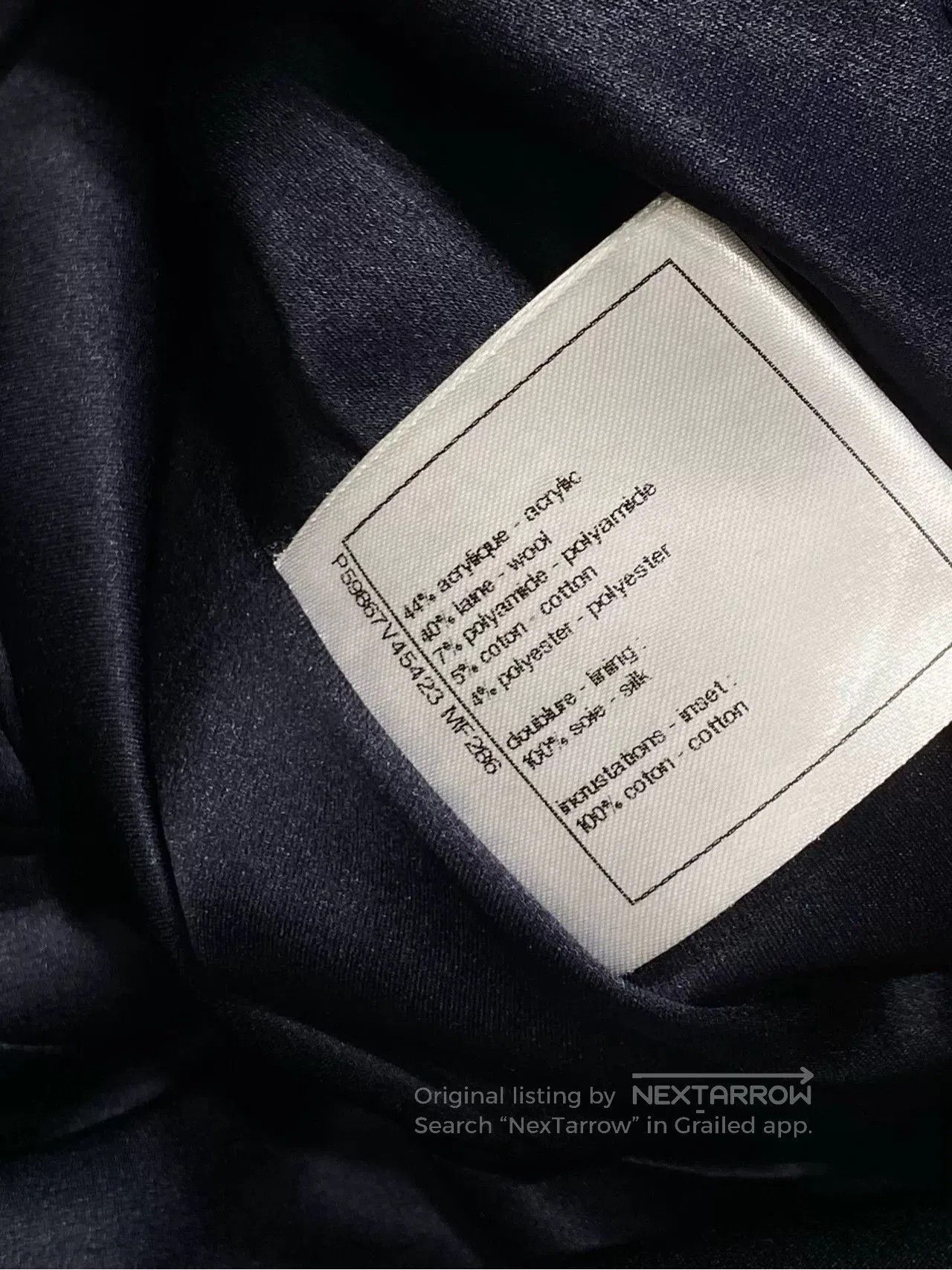 Chanel Chanel 18k Forest Green Tweed Collar Coat. Size US M / EU 48-50 / 2 - 7 Thumbnail