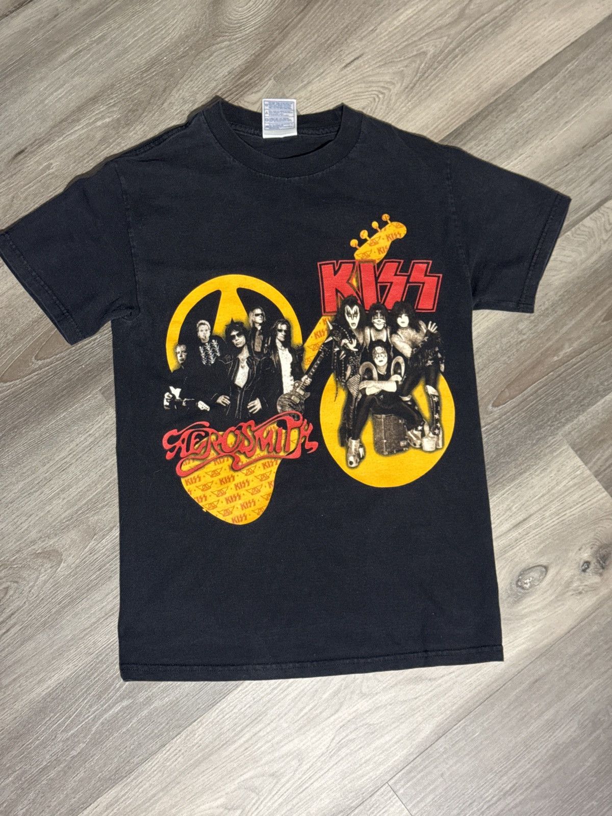 Vintage Kiss and Aerosmith Tour Tee Size US S / EU 44-46 / 1 - 1 Thumbnail