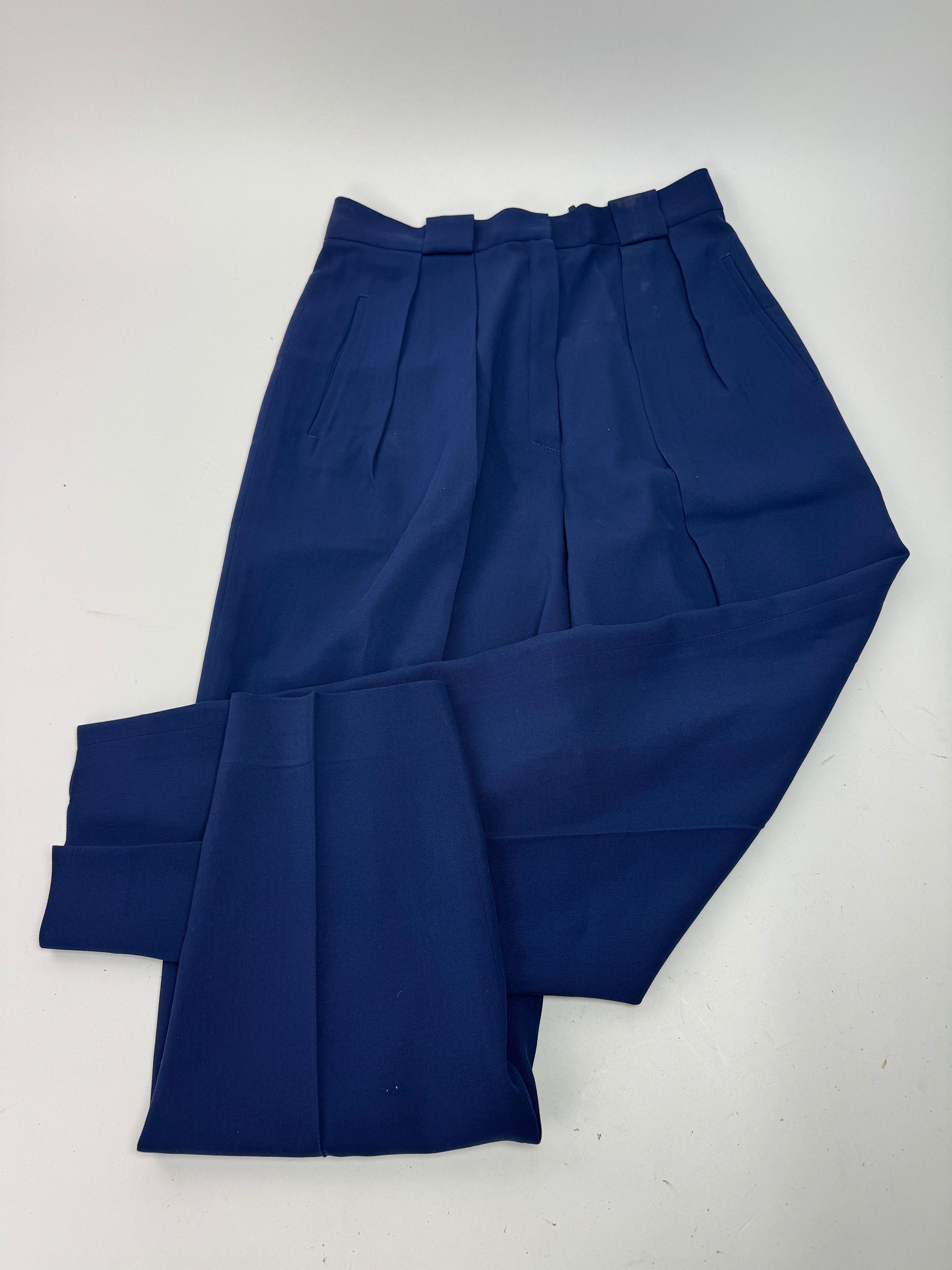 Dior Vintage Wool Pants Navy M Size 30" / US 8 / IT 44 - 1 Thumbnail