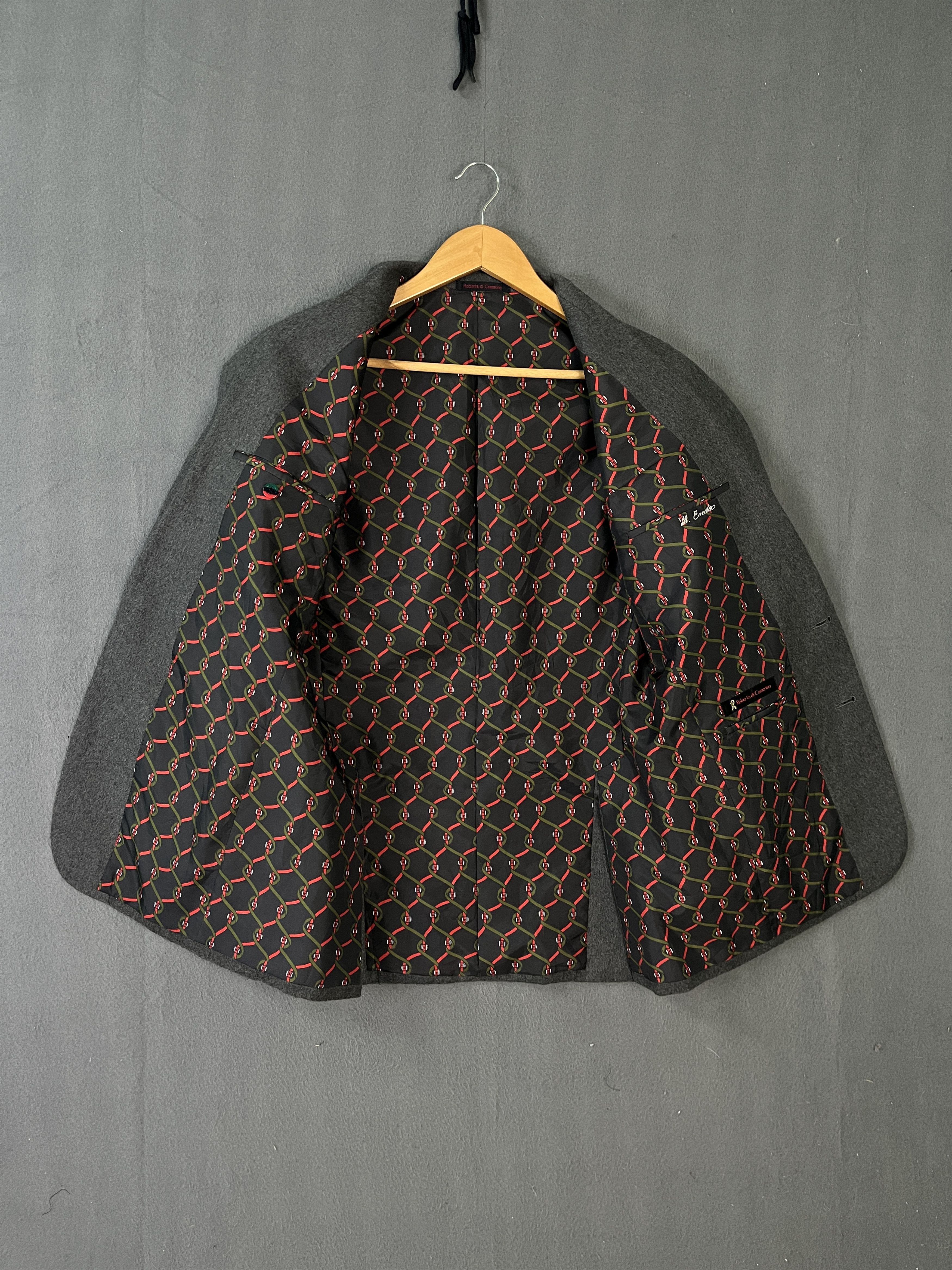 Roberta di Camerino Wool and Cashmere Grey Blazer Size 40R - 10 Thumbnail
