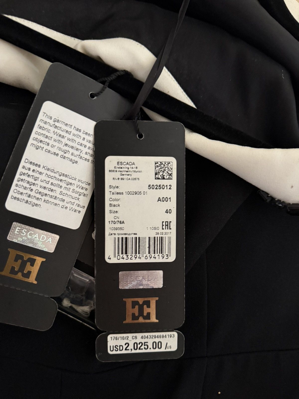 Escada Escada Jumpsuit Size 40" / US 18 - 3 Thumbnail