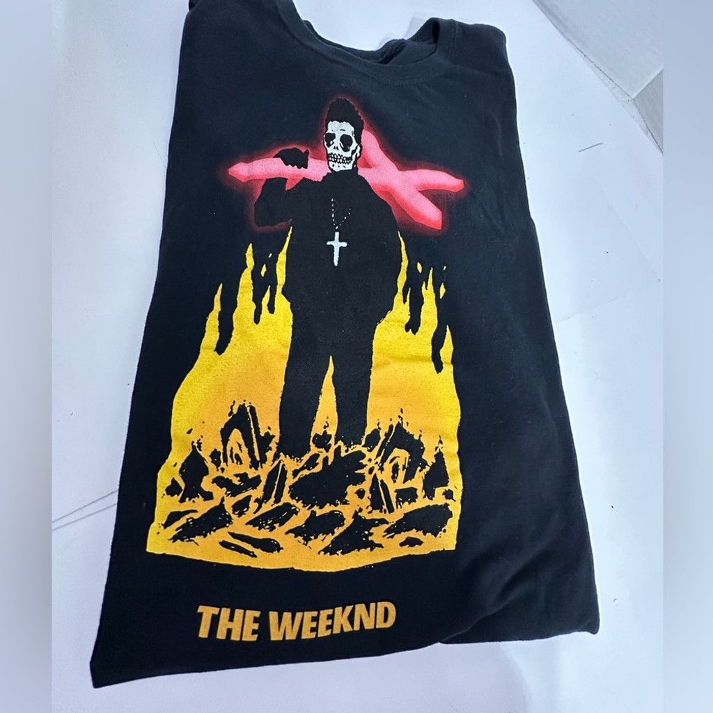 The Weeknd The Weeknd Official XO Starboy Black Tee Skeleton Cross XL Size US XL / EU 56 / 4 - 13 Thumbnail