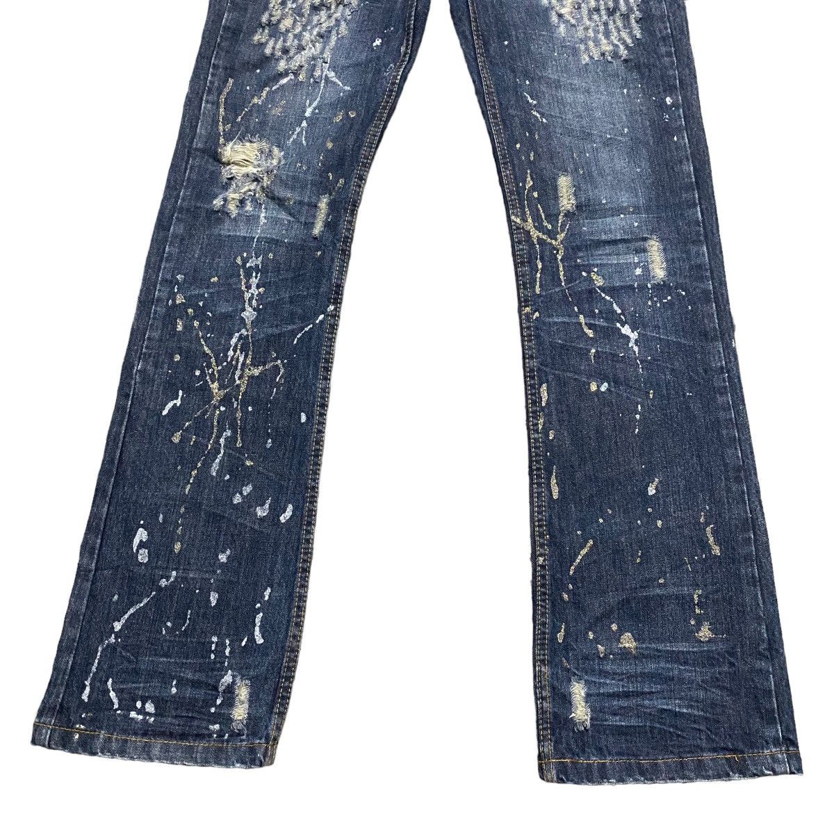 Le Grande Bleu (L.G.B.) Xfrm Clawmark Denim Flare Jeans Size US 32 / EU 48 - 7 Thumbnail