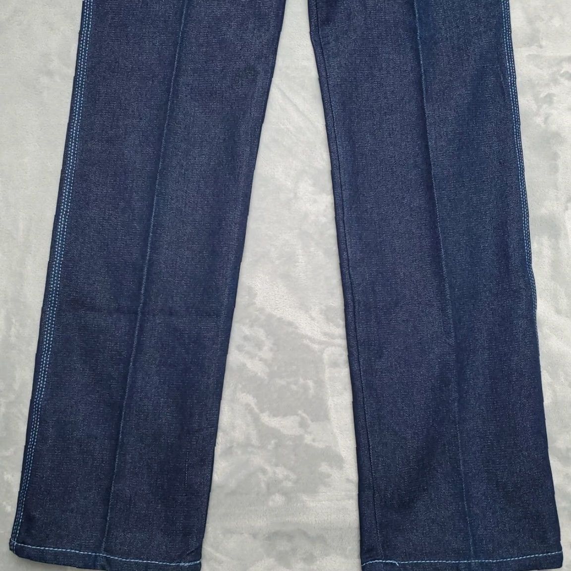 Custo Barcelona VINTAGE Customised Jeans Pants Womens 14 AT&T Logo Straight Leg Taiwan 70s 80s Size 36" / US 14 / IT 50 - 2 Thumbnail