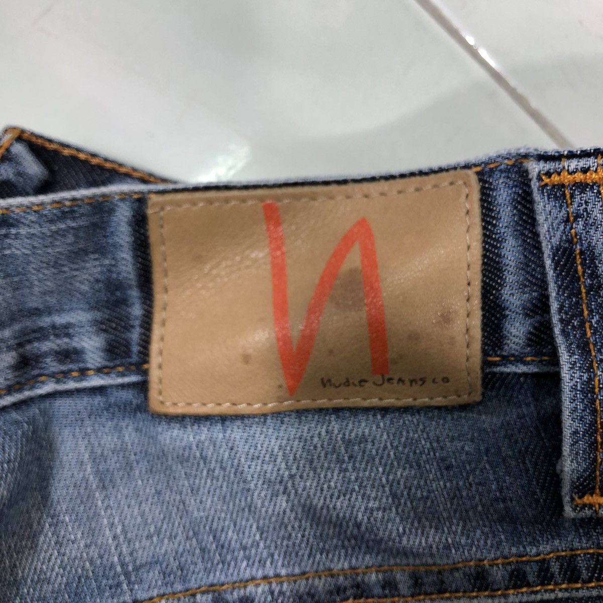 Japanese Brand 🔥Nudie Jeans Co Denim Straight Cut Issey Miyake Design Size US 32 / EU 48 - 15 Thumbnail