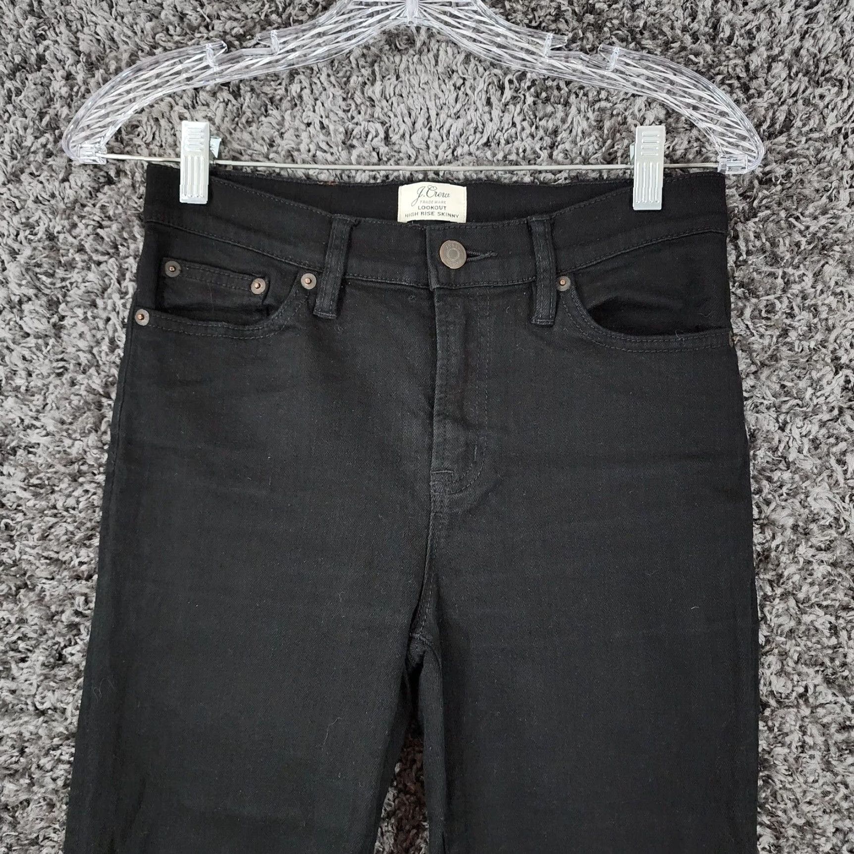 J.Crew J.CREW Lookout High Rise Skinny Jeans Women Size 27 Black Size 27" / US 4 / IT 40 - 2 Thumbnail