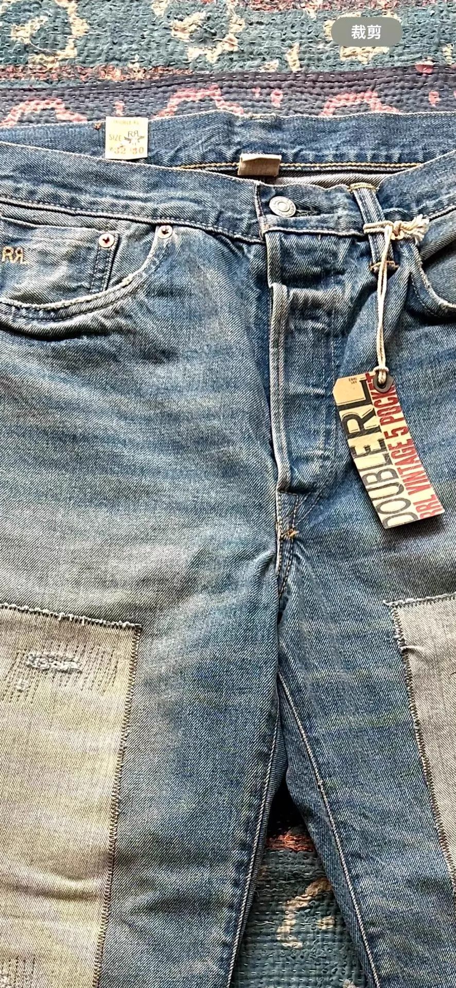 RRL Ralph Lauren RRL Patched Vintage Wash Jeans 32x30 Size US 32 / EU 48 - 7 Thumbnail