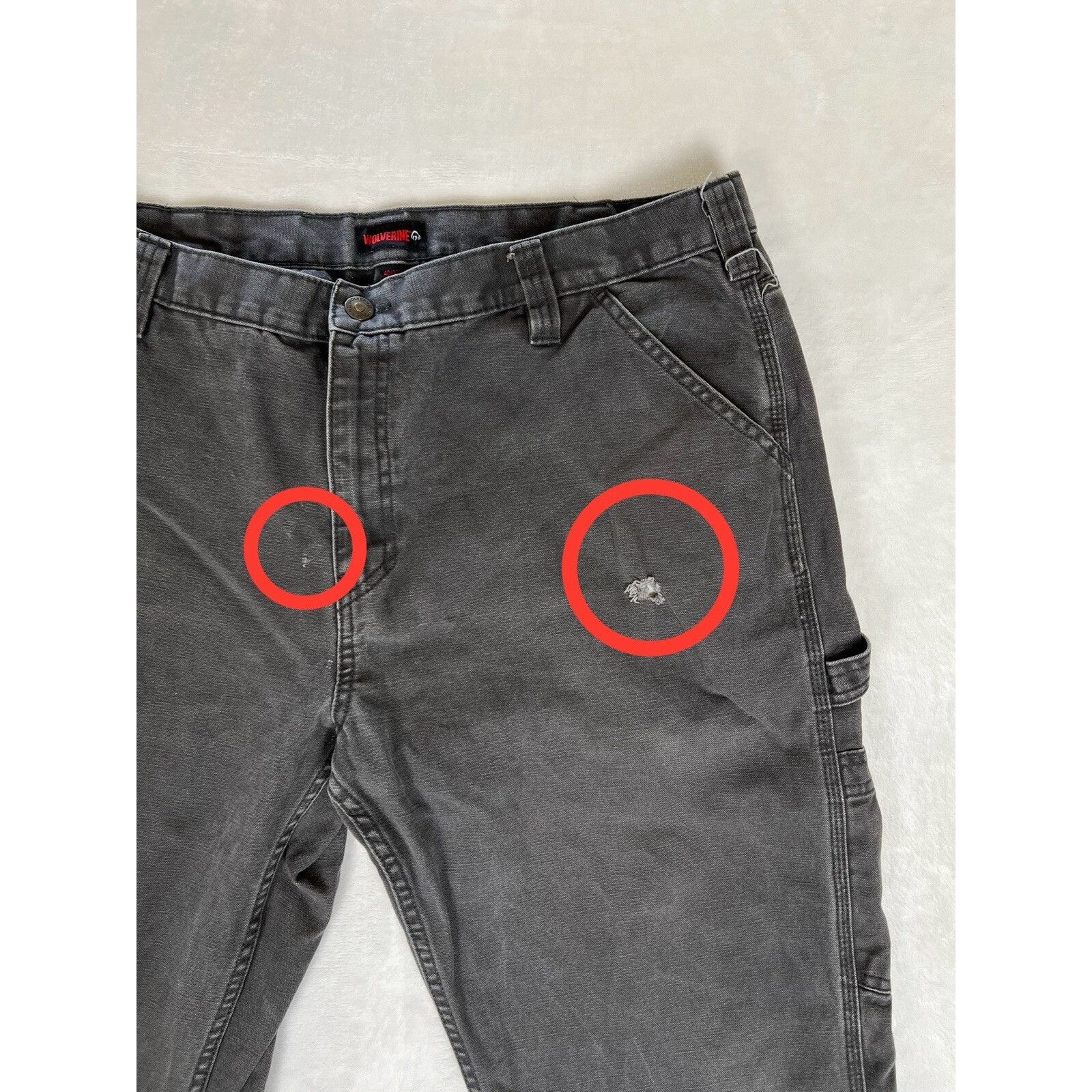 Wolverine Wolverine Canvas Carpenter Pants Mens Size 40x32 Dark Gray W Size US 40 / EU 56 - 4 Thumbnail