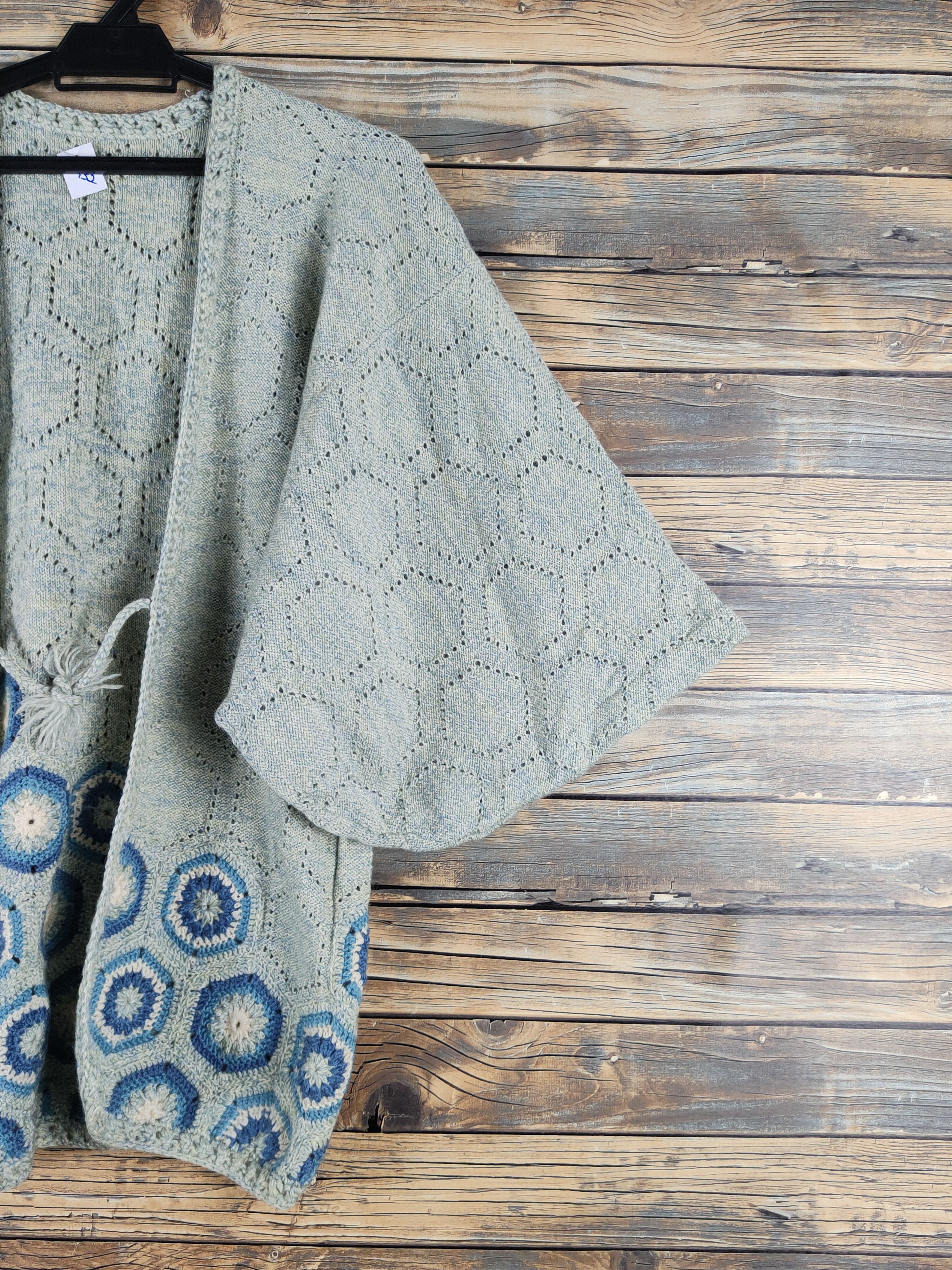 Japanese Brand Japan Green Knitwear vintage cardigan Kimono #W1932 Size US M / EU 48-50 / 2 - 5 Thumbnail