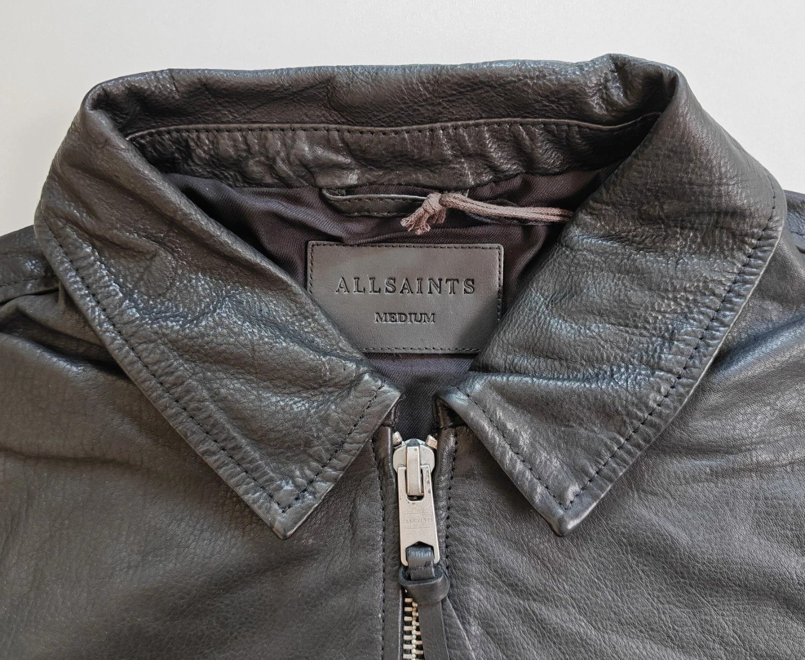 Allsaints ALLSAINTS Brett Men's Leather jacket FTP/5017 Size US M / EU 48-50 / 2 - 2 Thumbnail