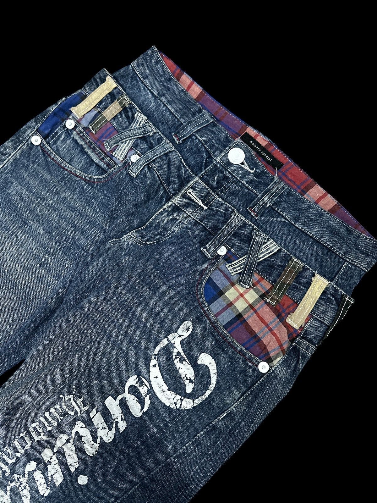 If Six Was Nine Double Waist 💥 Denim Memory Special Blue Washed Denim💥 Size US 30 / EU 46 - 2 Thumbnail