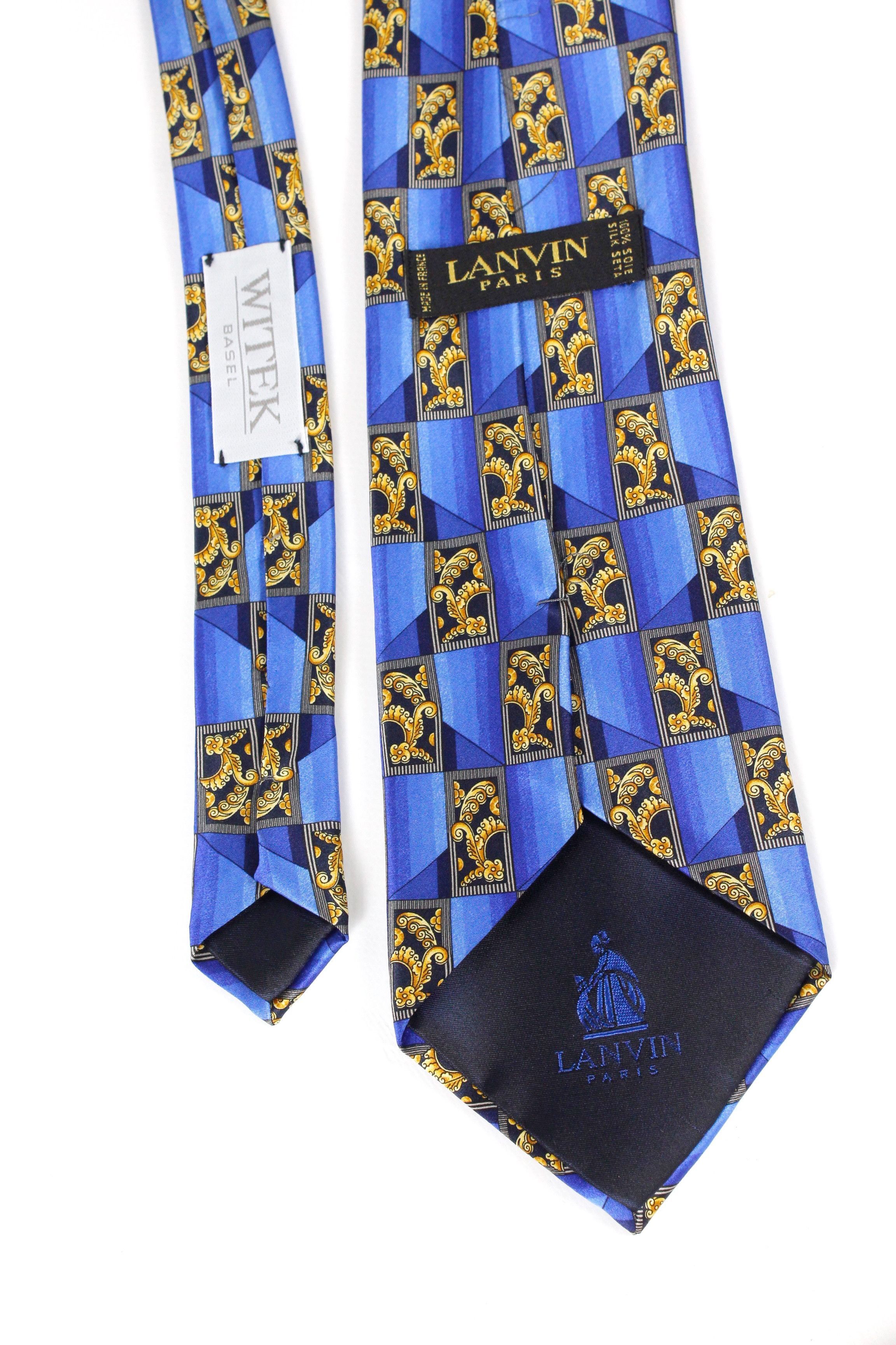 Lanvin Vintage Lanvin Paris Witek Baroque Silk Tie Cravatte NZ Size ONE SIZE - 2 Thumbnail