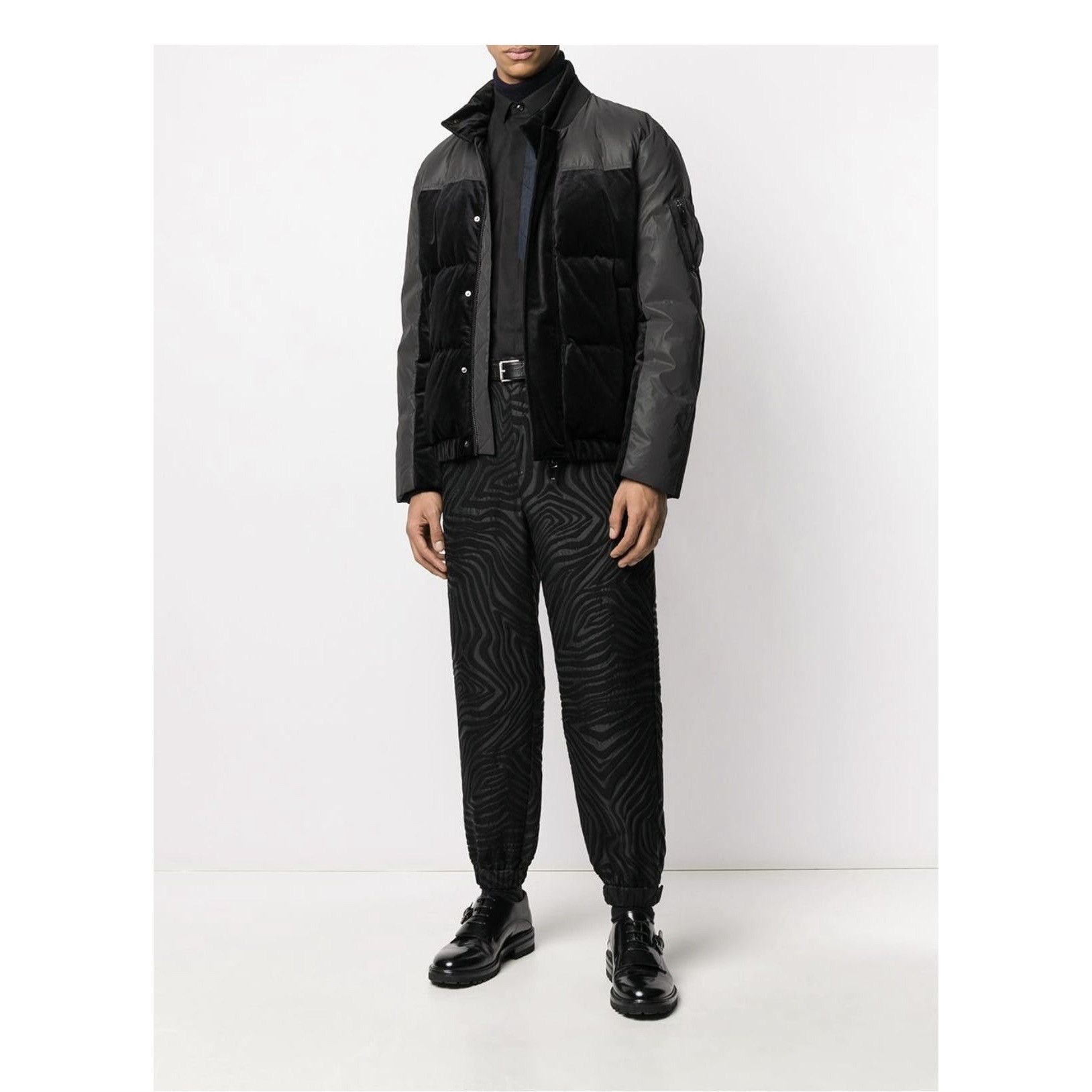 Emporio Armani Emporio Armani Cuffed jacquard trousers Size US 32 / EU 48 - 4 Thumbnail