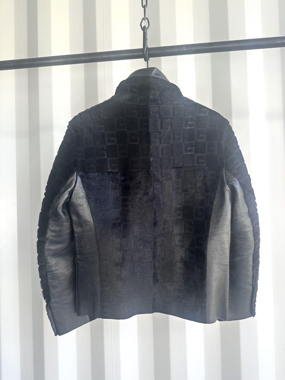 Gucci GG Monogram Fur Leather Jacket Size US M / EU 48-50 / 2 - 4 Thumbnail
