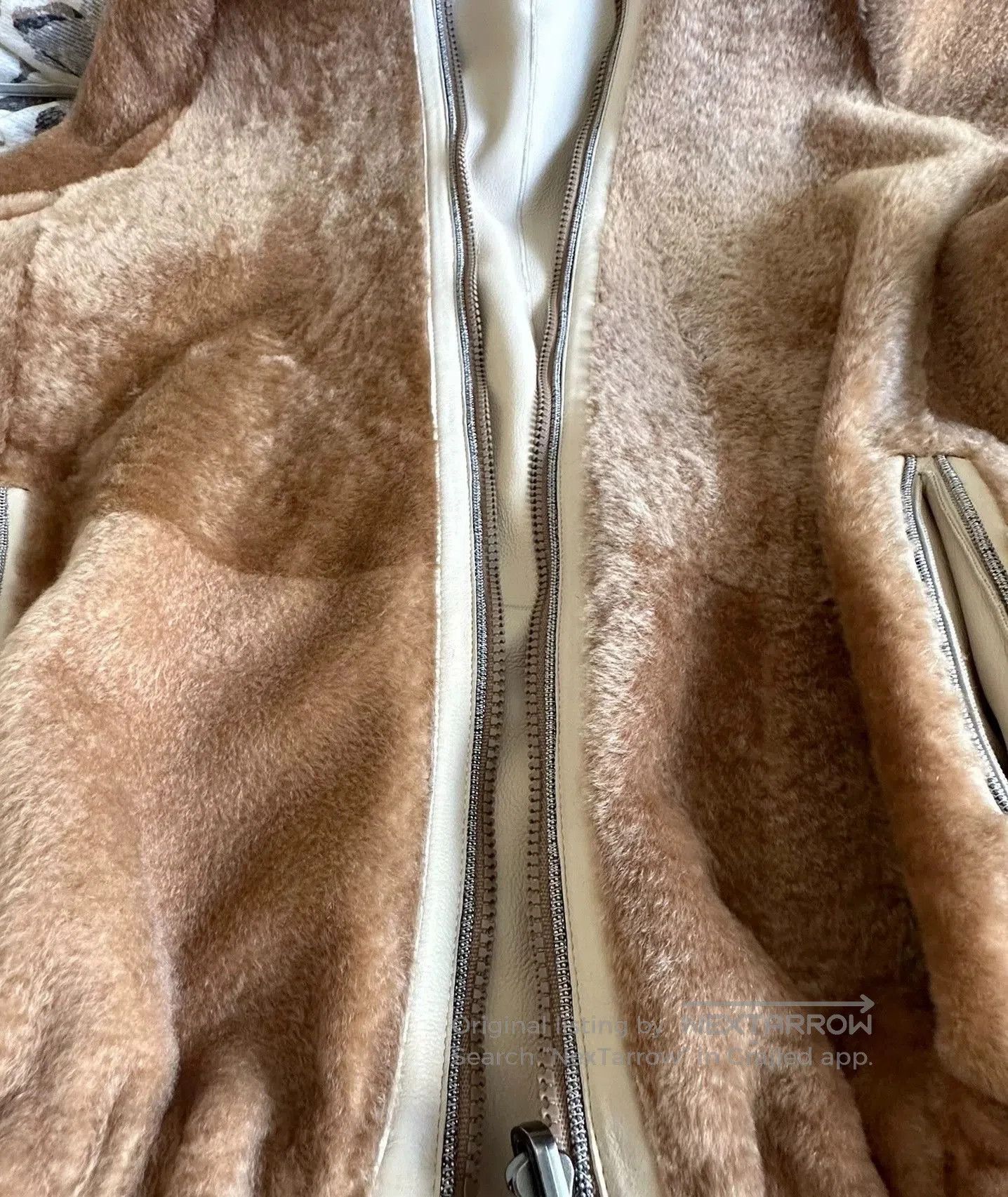 Brunello Cucinelli reversible leather shearling coat by brunello cucinelli. Size US L / EU 52-54 / 3 - 6 Thumbnail