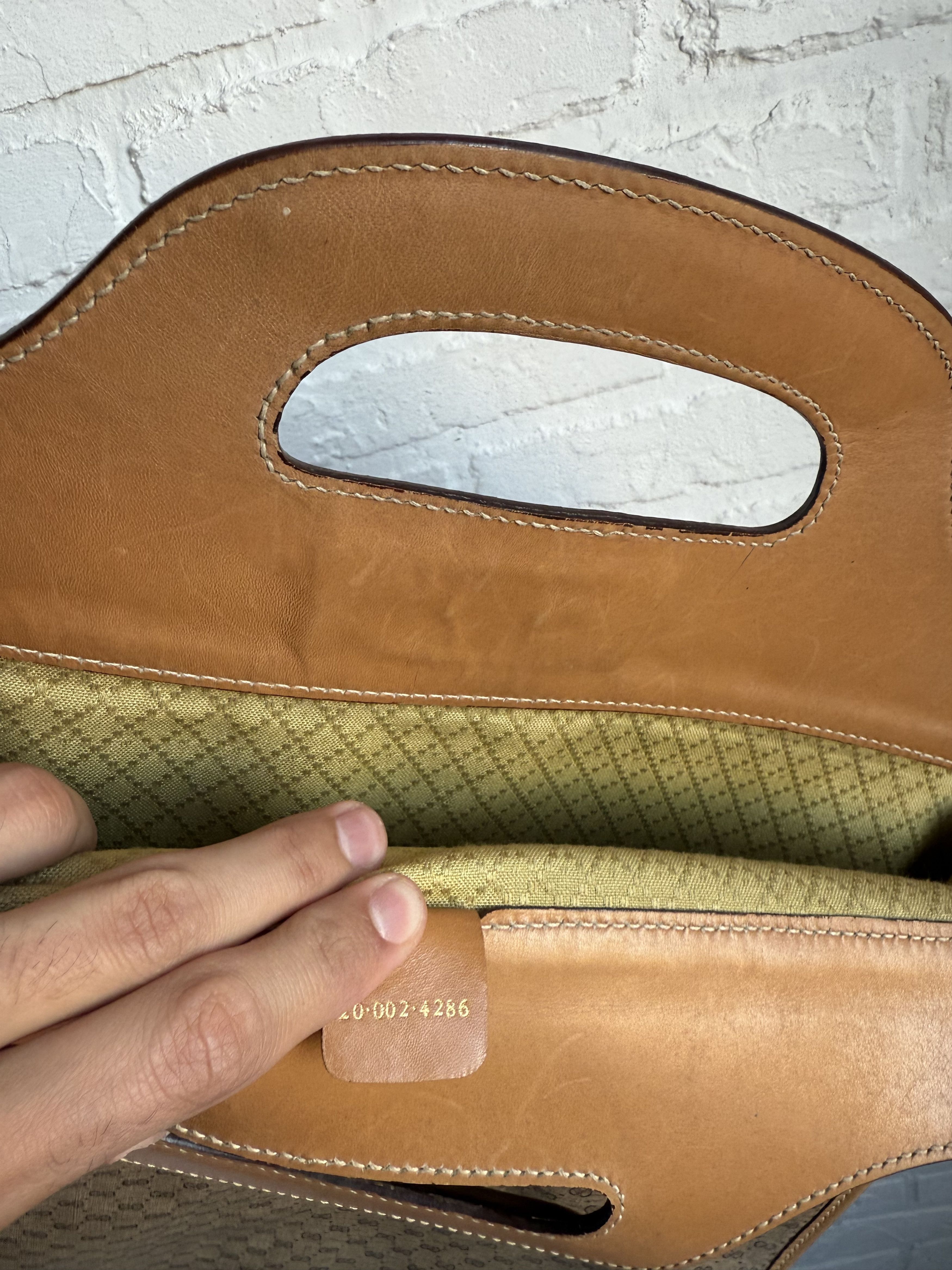 Gucci Vintage 80s Gucci monogram tote bag canvas GG logo Size ONE SIZE - 10 Thumbnail