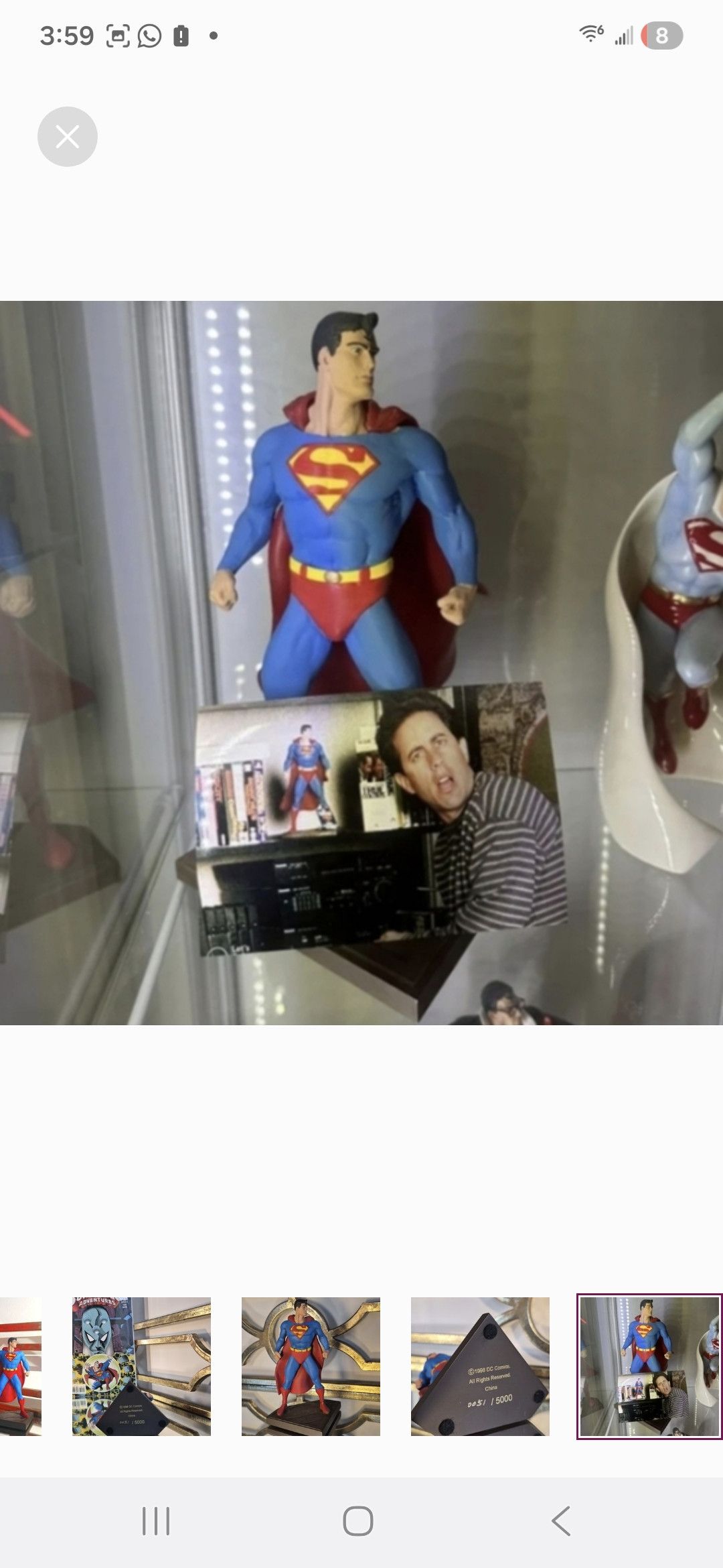 Other Vintage 1998 Bowen Superman Statue.Limited051/Seinfeld FAV P Size ONE SIZE - 5 Thumbnail