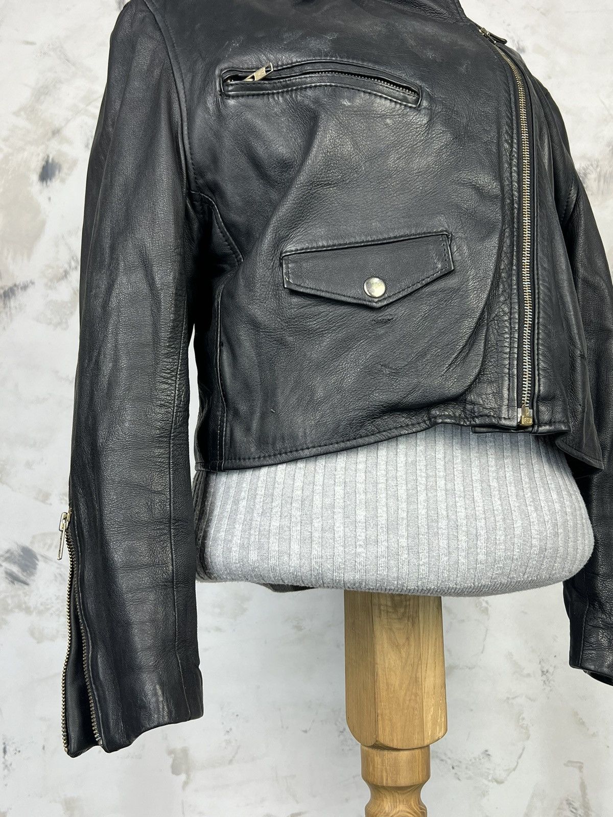 Vera Pelle Vintage Vera Pelle Leather Jacket Size 12 S - M Size S / US 4 / IT 40 - 4 Thumbnail