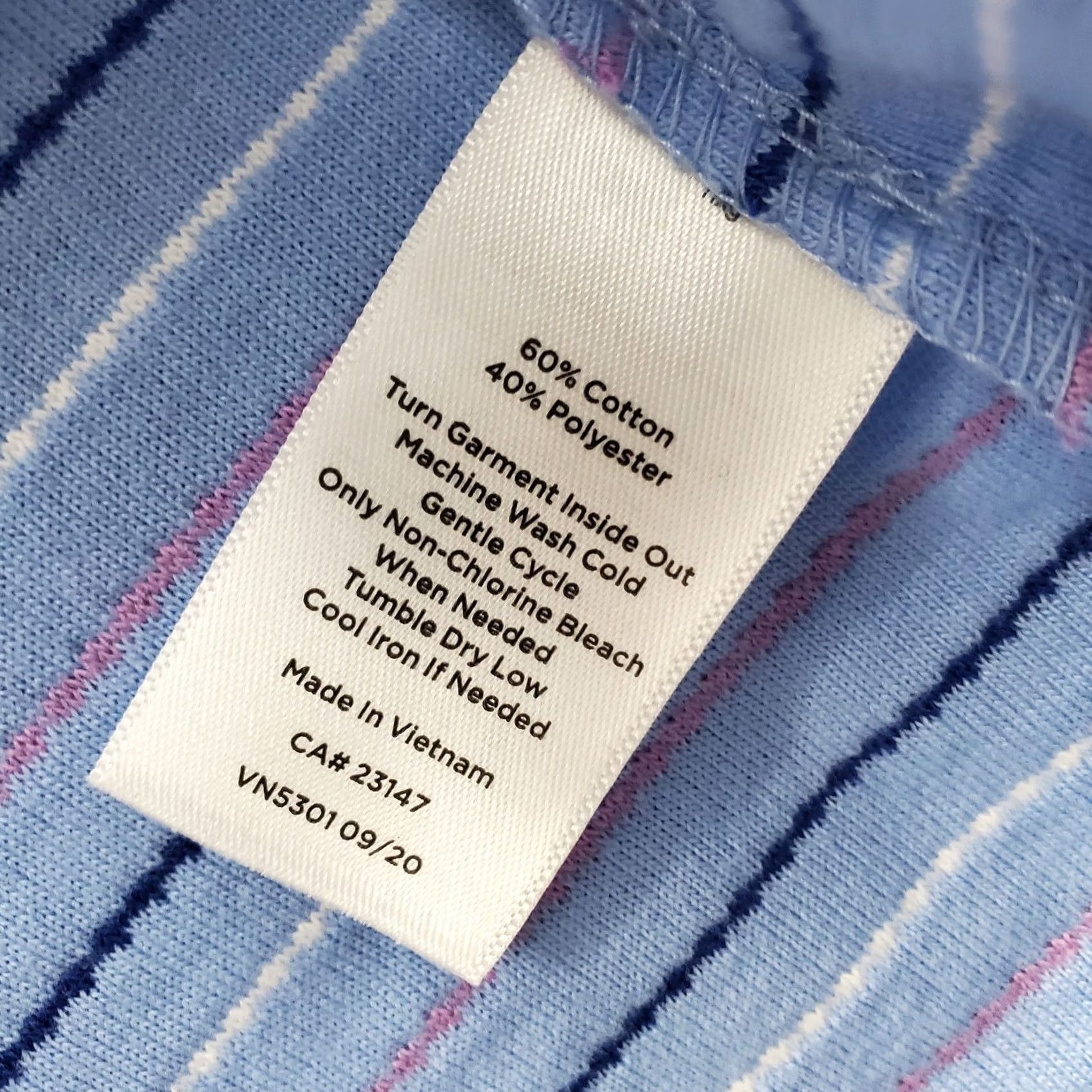 Talbots Talbots Womens Shirt Petite P Striped Ruched 3/4 Tie Sleeve Boat Neck Multicolor Cotton T-Shirt Size PP Womens Size XXS / US 00 / IT 34 - 6 Thumbnail