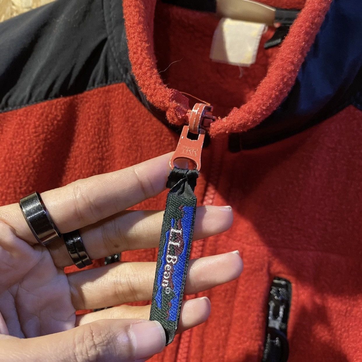 L.L. Bean × Vintage Vintage LL Bean Technical Outdoor Fleece Men's Large Red Size US L / EU 52-54 / 3 - 7 Thumbnail