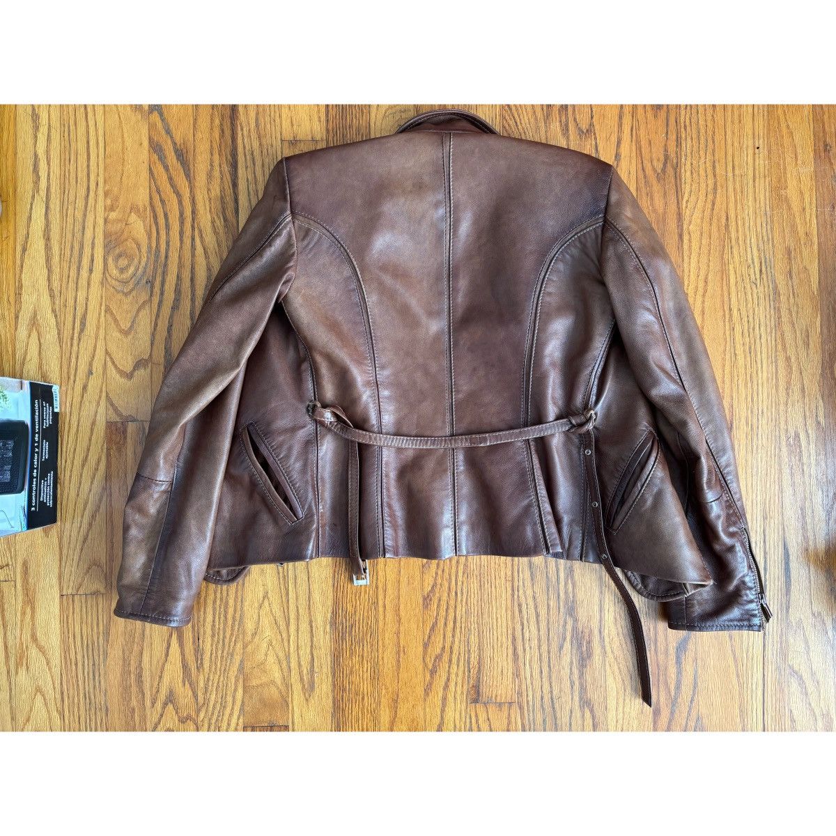 Other Leonardo Da Vinci Brown Leather Jacket Size M / US 6-8 / IT 42-44 - 6 Thumbnail