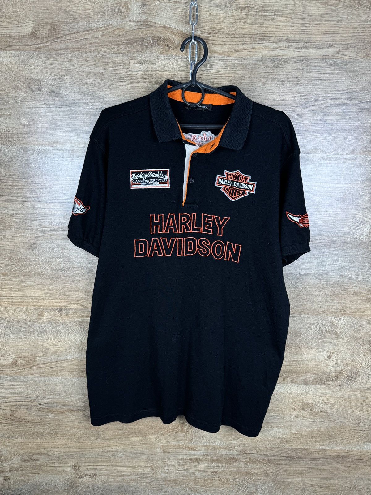 Harley Davidson × Vintage Mens Vintage Harley Davidson T-shirt racing tee size XL Size US XL / EU 56 / 4 - 1 Thumbnail