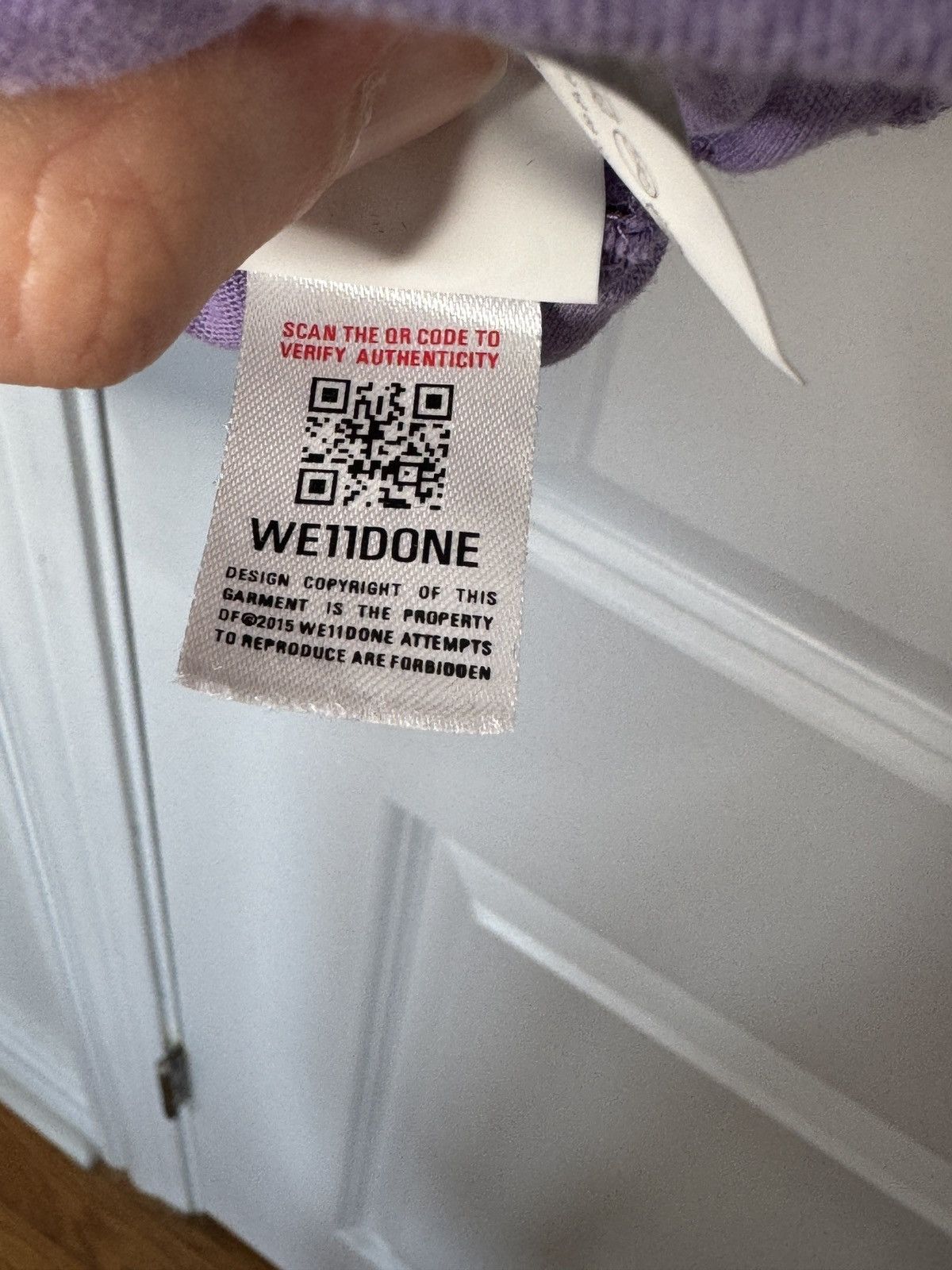 WE11DONE Lavender Polar Bear Reflective Heart Tee Size US XS / EU 42 / 0 - 8 Thumbnail