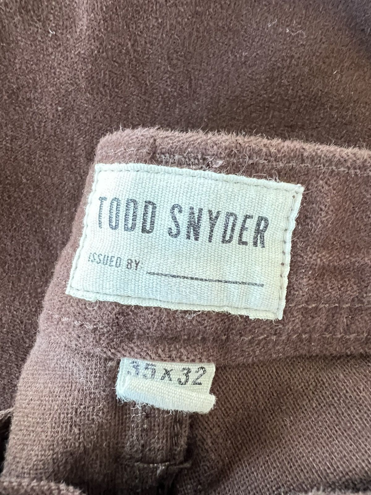 Todd Snyder Todd Snyder Italian Moleskin Carpenter Pants | Brown Size US 35 - 7 Thumbnail