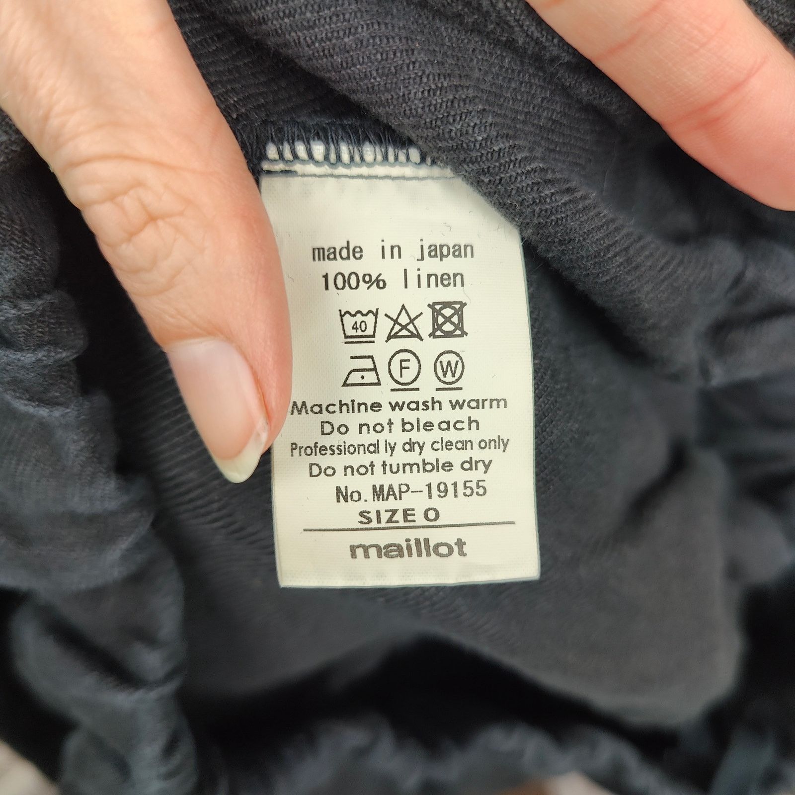 Other Maillot Linen Pants Womens 0 XS Black Wide Leg Relaxed Fit Size 27" / US 4 / IT 40 - 7 Thumbnail