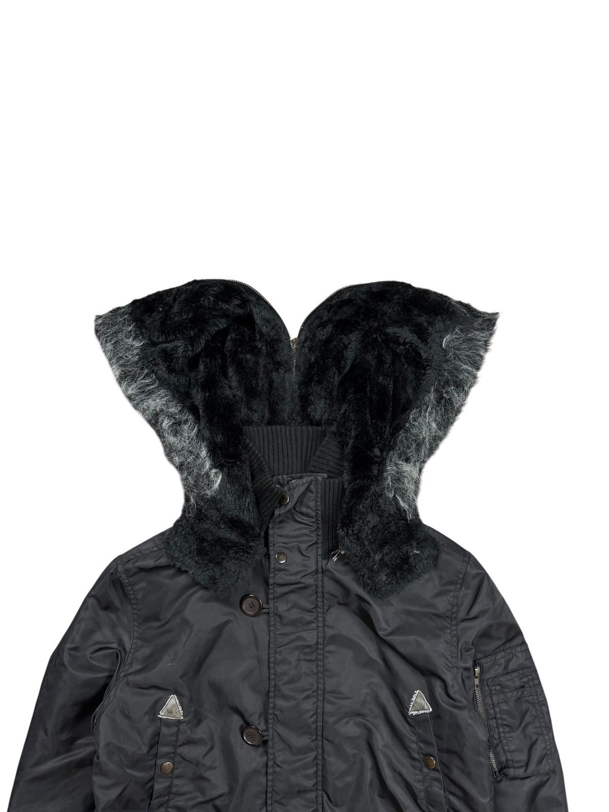 14th Addiction 2000s Buffalo Bobs - Trim Fur Extreme Bomber Jacket Size US M / EU 48-50 / 2 - 8 Thumbnail