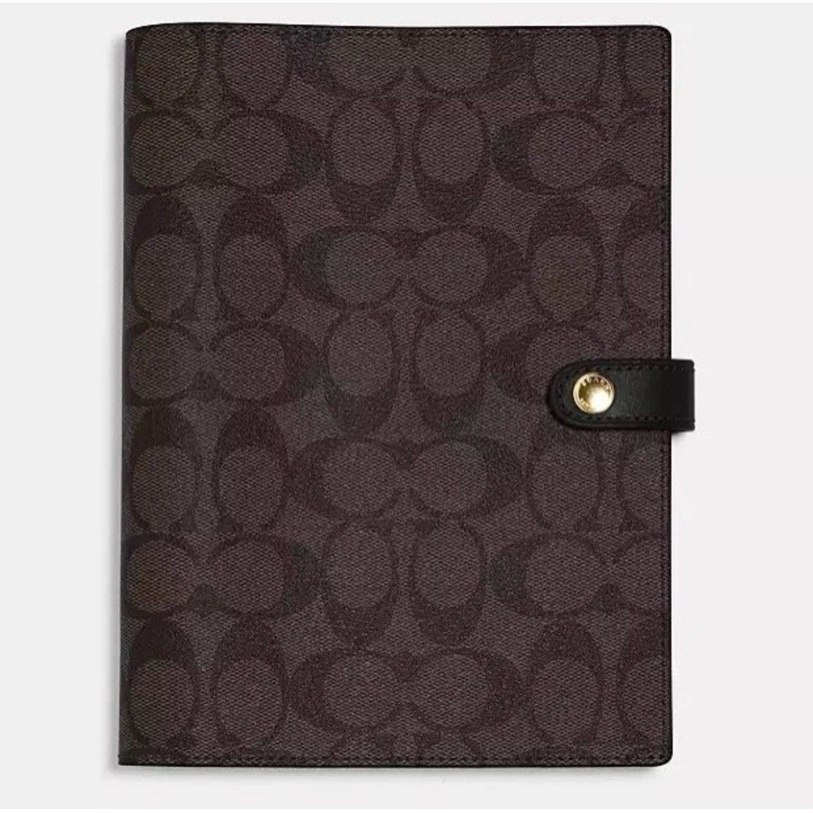 Coach NWT Coach Snap Notebook cz198 Walnut Black leather Size ONE SIZE - 5 Thumbnail
