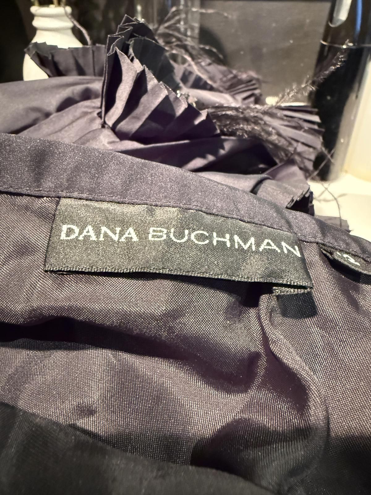 Other Dana Buchman Elegant Maxi Skirt w/ Pleats and Floral Detail Size 34" / US 12 / IT 48 - 6 Thumbnail