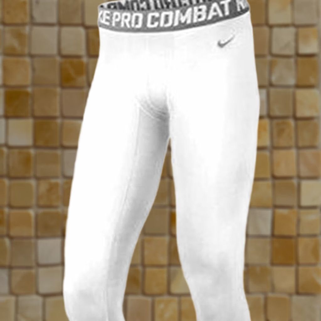 Nike NEW MENS NIKE PRO HYPERWARM WHITE TIGHTS PANTS DRI-FIT COMPRESSION XXL 704892 Size US 39 - 1 Preview