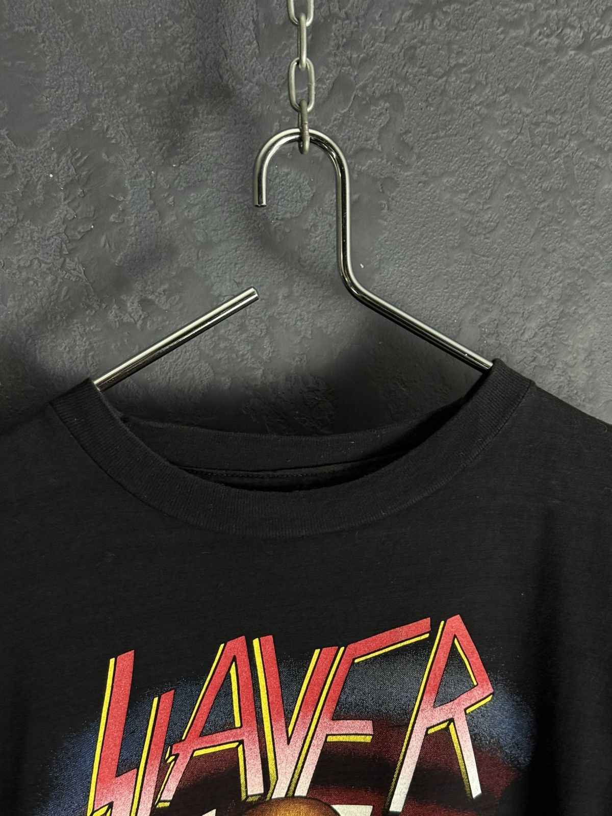Vintage Vintage 90s Slayer Brockum Tour T-shirt 1992 Concert Rare Size US XL / EU 56 / 4 - 3 Thumbnail