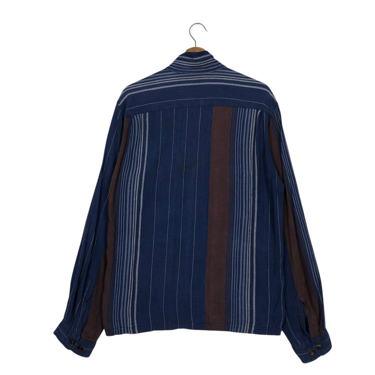 Japanese Brand 🔥VINTAGE STRIPPED CHORE JACKET LESVIS BAOIS ISSEY MIYAKE Size US M / EU 48-50 / 2 - 10 Thumbnail