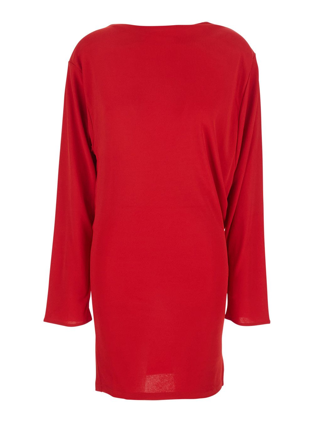 Jacquemus 'Mistral' Red Dress with Boat neckline and Long Sleeves in Viscose Women Size XS / US 0-2 / IT 36-38 - 1 Thumbnail