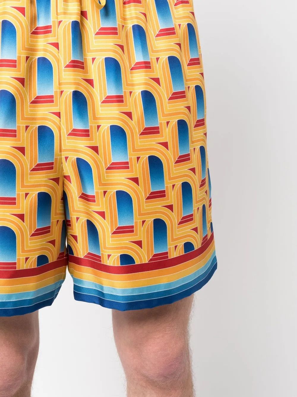 Casablanca o1mle0326 Drawstring Silk Shorts in Multicolor Size US 28 / EU 44 - 5 Thumbnail